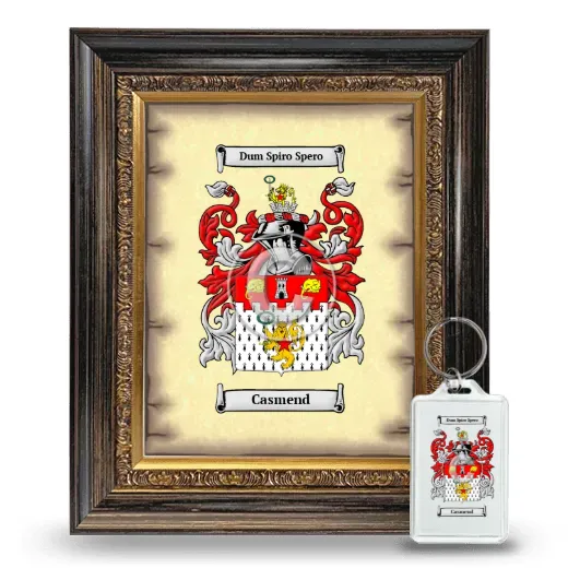 Casmend Framed Coat of Arms and Keychain - Heirloom