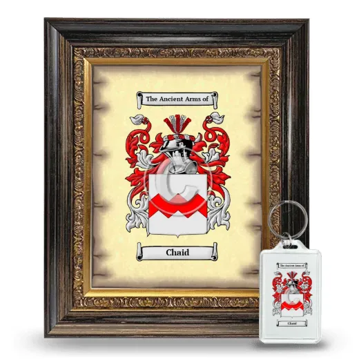 Chaid Framed Coat of Arms and Keychain - Heirloom
