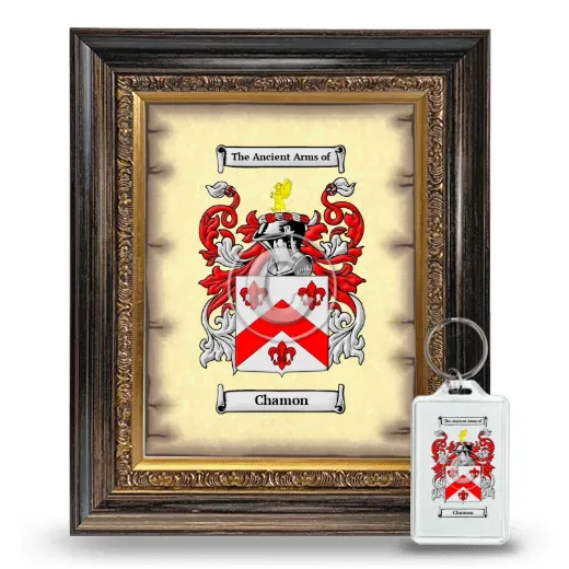 Chamon Framed Coat of Arms and Keychain - Heirloom