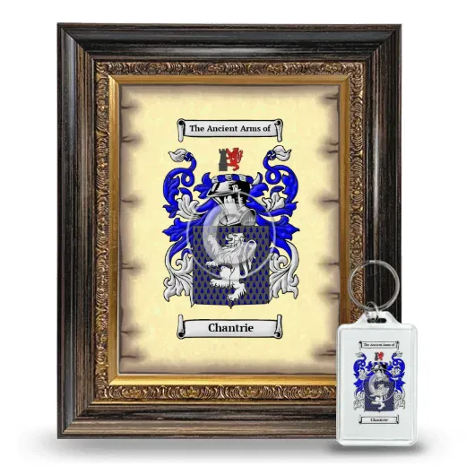 Chantrie Framed Coat of Arms and Keychain - Heirloom