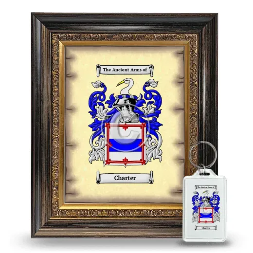 Charter Framed Coat of Arms and Keychain - Heirloom