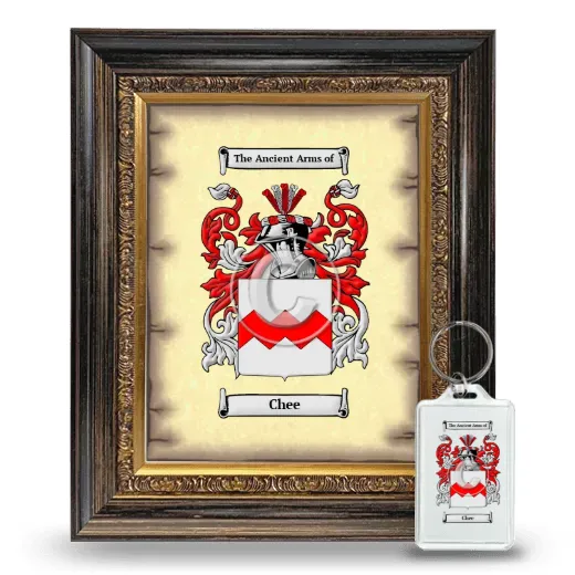 Chee Framed Coat of Arms and Keychain - Heirloom
