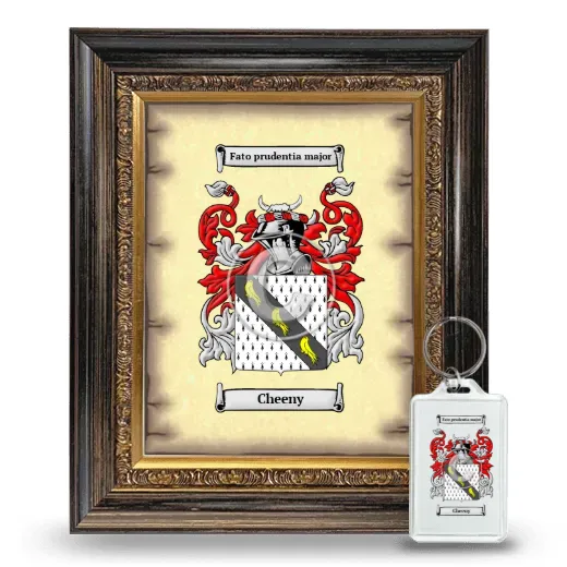 Cheeny Framed Coat of Arms and Keychain - Heirloom