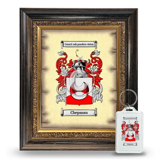 Chepman Framed Coat of Arms and Keychain - Heirloom