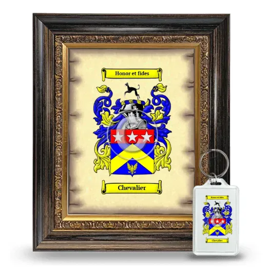 Chevalier Framed Coat of Arms and Keychain - Heirloom