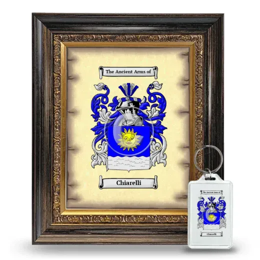 Chiarelli Framed Coat of Arms and Keychain - Heirloom