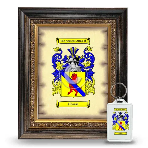 Chiari Framed Coat of Arms and Keychain - Heirloom