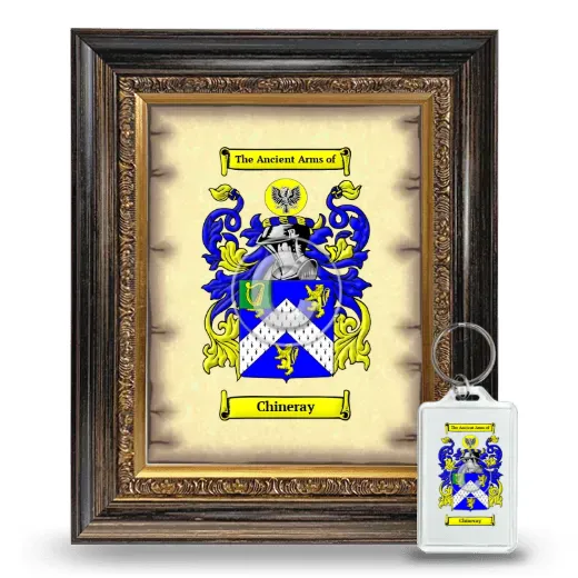 Chineray Framed Coat of Arms and Keychain - Heirloom