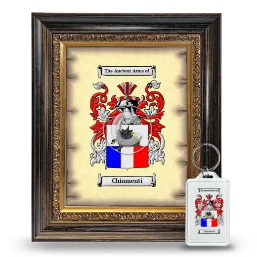 Chiumenti Framed Coat of Arms and Keychain - Heirloom