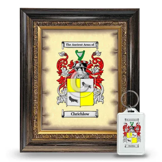 Chrichlow Framed Coat of Arms and Keychain - Heirloom