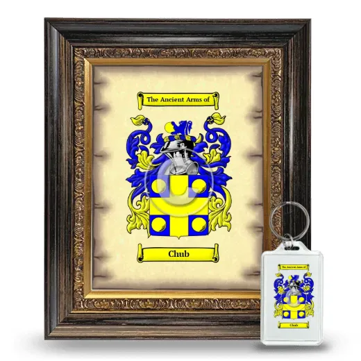 Chub Framed Coat of Arms and Keychain - Heirloom