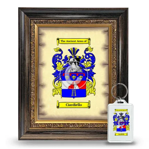 Ciardiello Framed Coat of Arms and Keychain - Heirloom