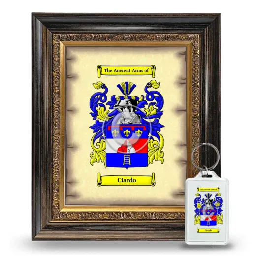 Ciardo Framed Coat of Arms and Keychain - Heirloom