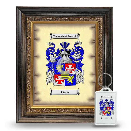 Cisco Framed Coat of Arms and Keychain - Heirloom