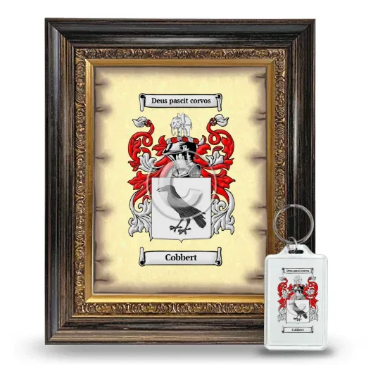 Cobbert Framed Coat of Arms and Keychain - Heirloom
