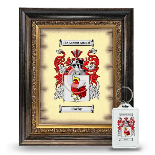 Cochy Framed Coat of Arms and Keychain - Heirloom
