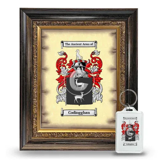 Codingghan Framed Coat of Arms and Keychain - Heirloom