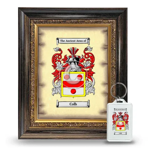 Colb Framed Coat of Arms and Keychain - Heirloom