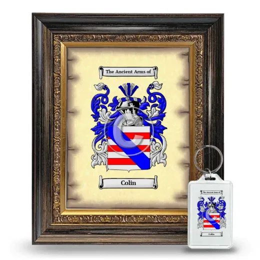 Colin Framed Coat of Arms and Keychain - Heirloom