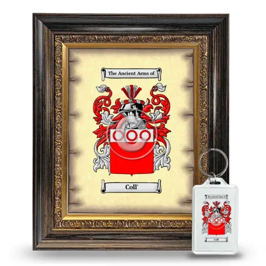 Coll' Framed Coat of Arms and Keychain - Heirloom