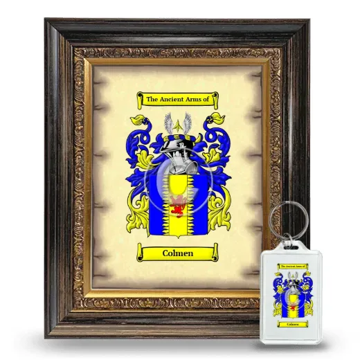 Colmen Framed Coat of Arms and Keychain - Heirloom