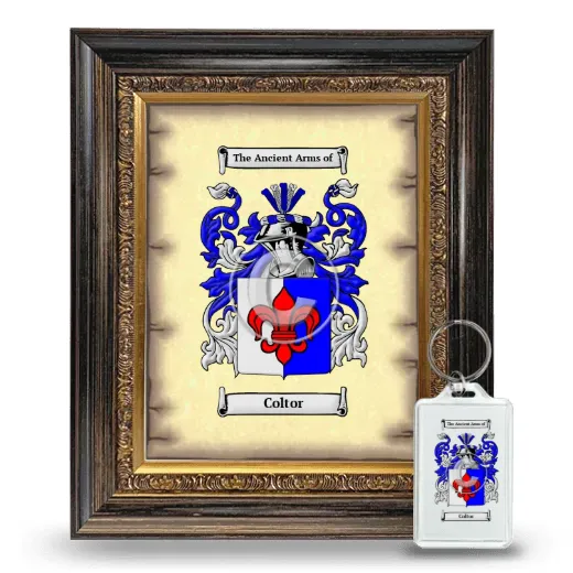 Coltor Framed Coat of Arms and Keychain - Heirloom