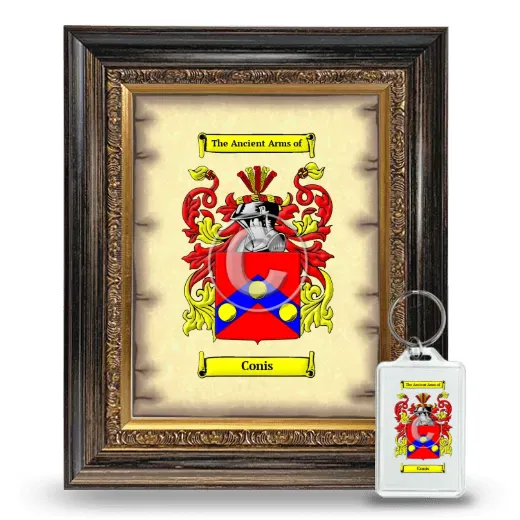 Conis Framed Coat of Arms and Keychain - Heirloom
