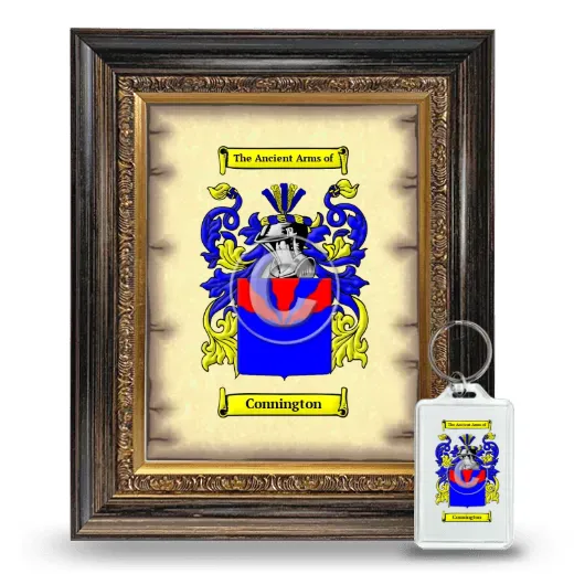 Connington Framed Coat of Arms and Keychain - Heirloom
