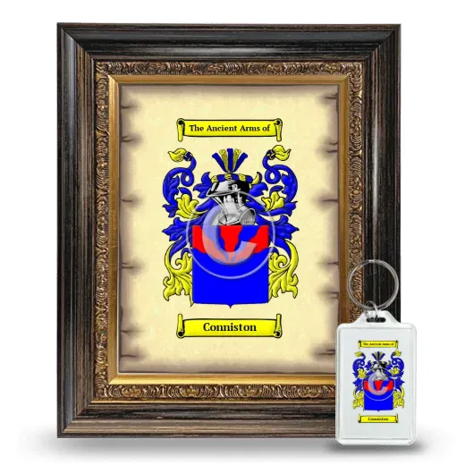 Conniston Framed Coat of Arms and Keychain - Heirloom