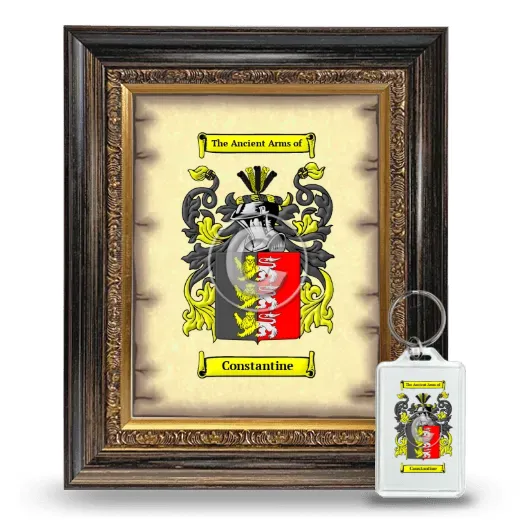 Constantine Framed Coat of Arms and Keychain - Heirloom
