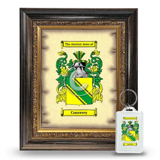 Converey Framed Coat of Arms and Keychain - Heirloom