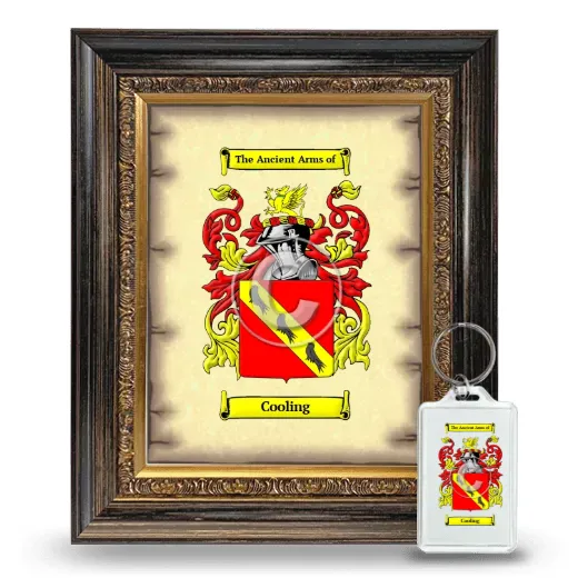 Cooling Framed Coat of Arms and Keychain - Heirloom