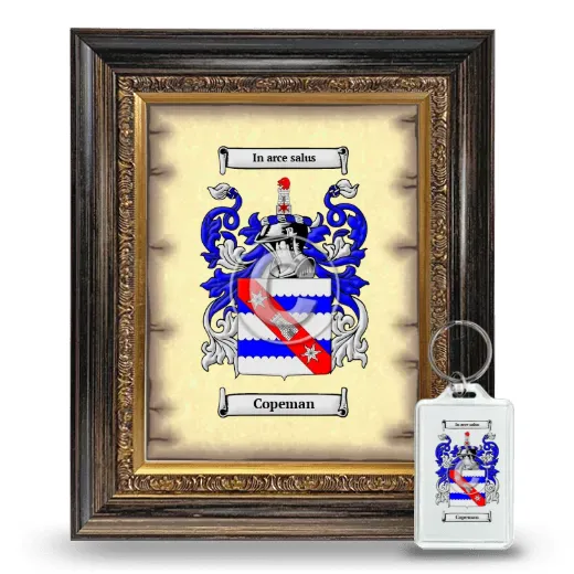 Copeman Framed Coat of Arms and Keychain - Heirloom