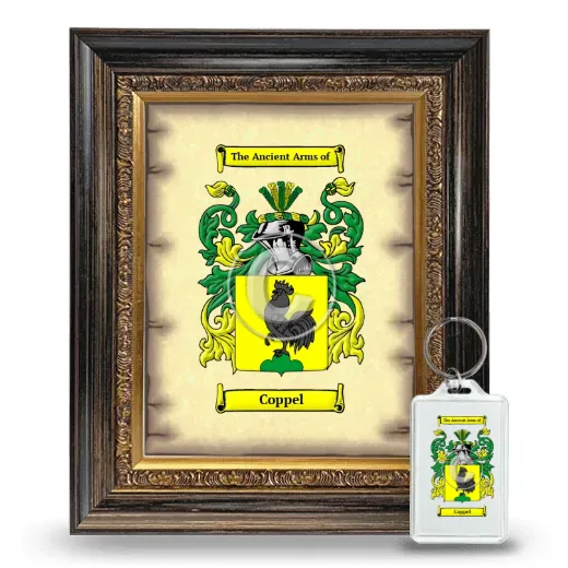 Coppel Framed Coat of Arms and Keychain - Heirloom