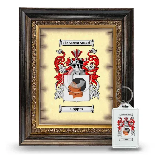 Coppin Framed Coat of Arms and Keychain - Heirloom