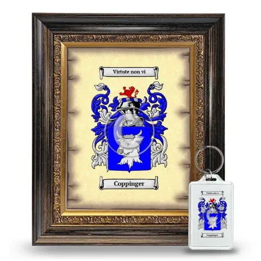 Coppinger Framed Coat of Arms and Keychain - Heirloom