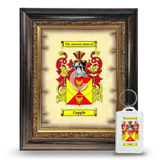 Copple Framed Coat of Arms and Keychain - Heirloom