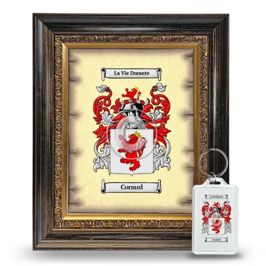 Cormul Framed Coat of Arms and Keychain - Heirloom
