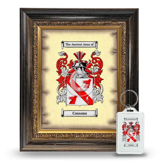 Cossons Framed Coat of Arms and Keychain - Heirloom