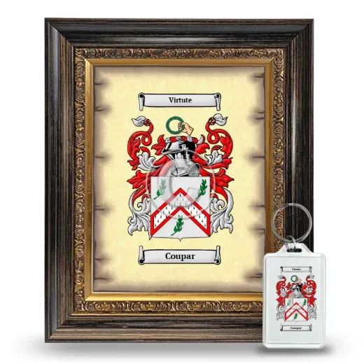 Coupar Framed Coat of Arms and Keychain - Heirloom