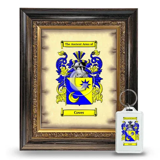 Cover Framed Coat of Arms and Keychain - Heirloom