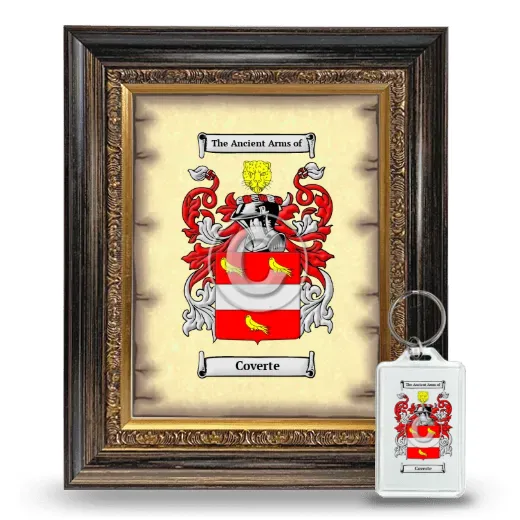 Coverte Framed Coat of Arms and Keychain - Heirloom