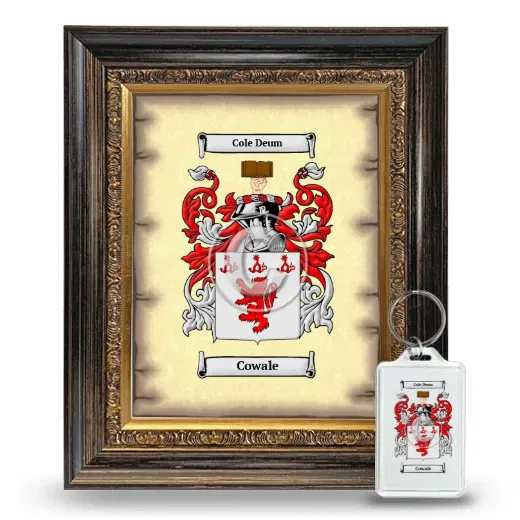 Cowale Framed Coat of Arms and Keychain - Heirloom