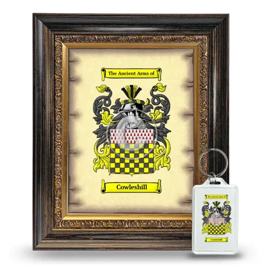 Cowleshill Framed Coat of Arms and Keychain - Heirloom