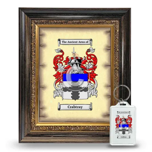 Crabtray Framed Coat of Arms and Keychain - Heirloom