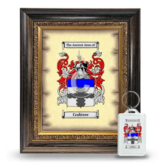 Crabtree Framed Coat of Arms and Keychain - Heirloom