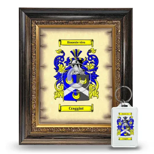 Craggint Framed Coat of Arms and Keychain - Heirloom