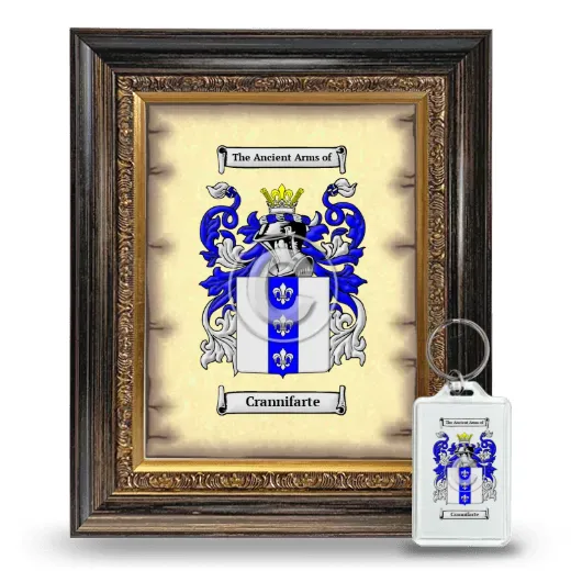 Crannifarte Framed Coat of Arms and Keychain - Heirloom