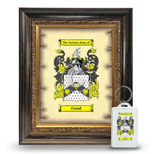 Cread Framed Coat of Arms and Keychain - Heirloom