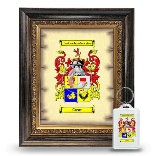 Crear Framed Coat of Arms and Keychain - Heirloom
